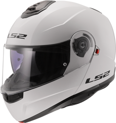 LS2 FF908 Strobe II Flip Up Motorcycle Helmet - Gloss White