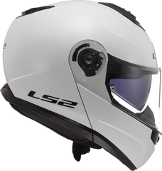 LS2 FF908 Strobe II Flip Up Motorcycle Helmet - Gloss White