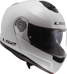 LS2 FF908 Strobe II Flip Up Motorcycle Helmet - Gloss White