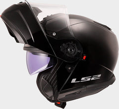 LS2 FF908 Strobe II Flip Up Motorcycle Helmet - Matt Black