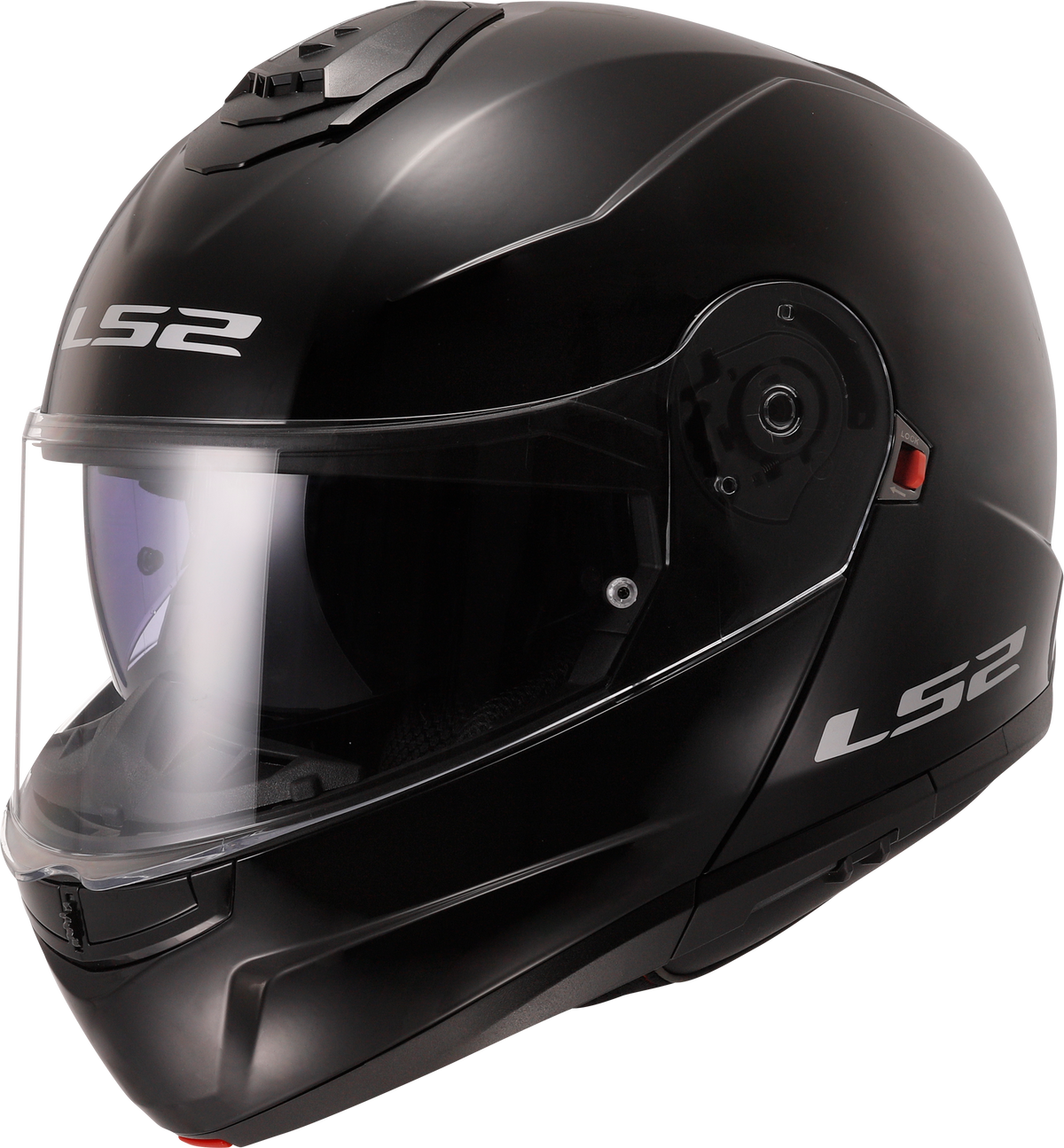 LS2 FF908 Strobe II Flip Up Motorcycle Helmet - Gloss Black