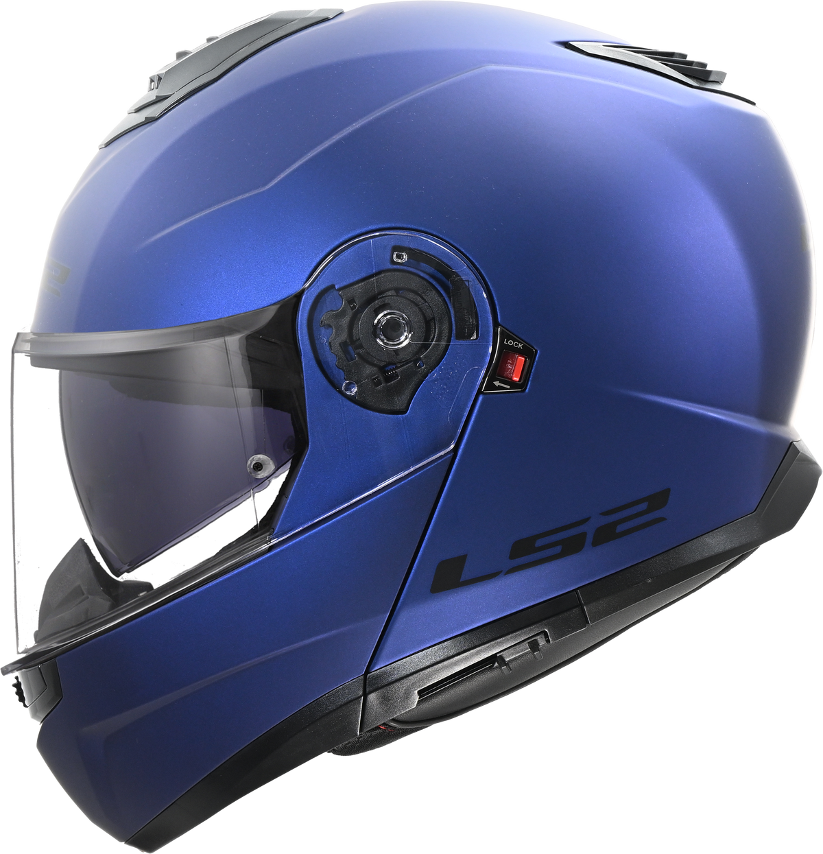 LS2 FF908 Strobe II Flip Up Motorcycle Helmet - Matt Navy Blue