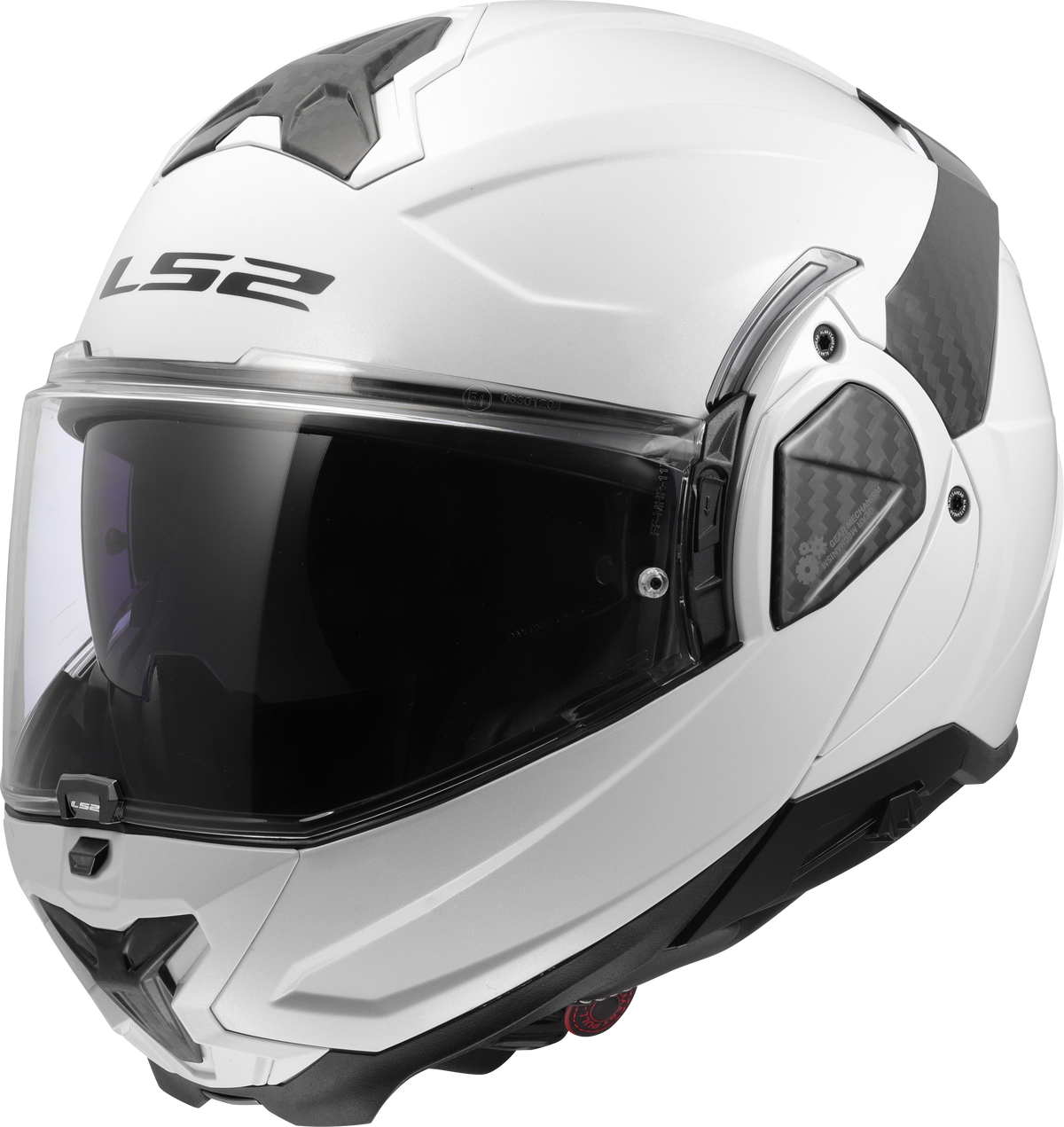 LS2 FF910 Advant II Flip Up Motorcycle Helmet - White