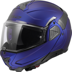 LS2 FF910 Advant II Flip Up Motorcycle Helmet - Matt Navy Blue