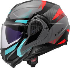 LS2 FF910 Advant II Flip Up Motorcycle Helmet - Triple Nardo Grey/Blue/Red