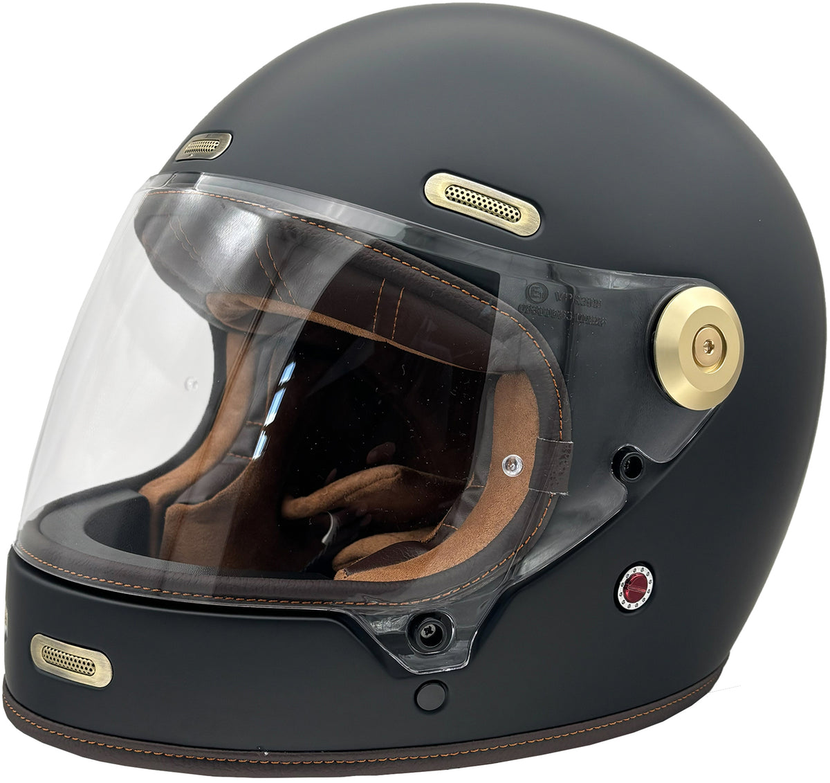 ViPER F660 Full Face Retro Motorcycle Helmet - Matt Black