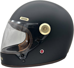 ViPER F660 Full Face Retro Motorcycle Helmet - Matt Black