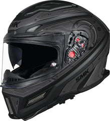 SMK Agnar Full Face Motorcycle Helmet - Cyborg Gloss Grey