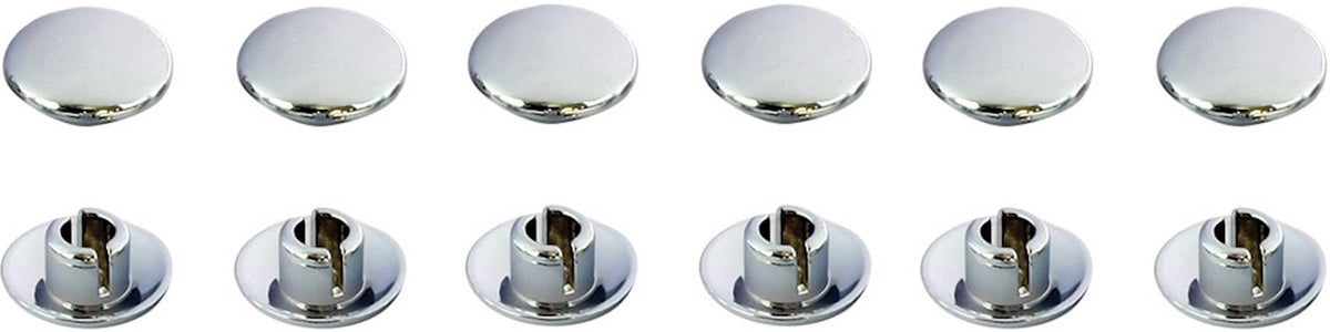 Bike It Allen Bolt Caps - Chrome Effect - M10 Pack Of 12