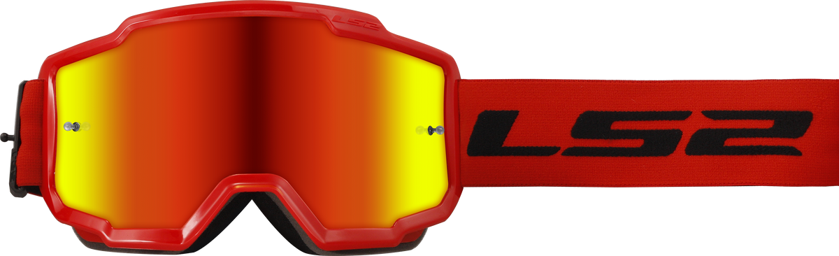 LS2 Charger Motocross Goggles - Red