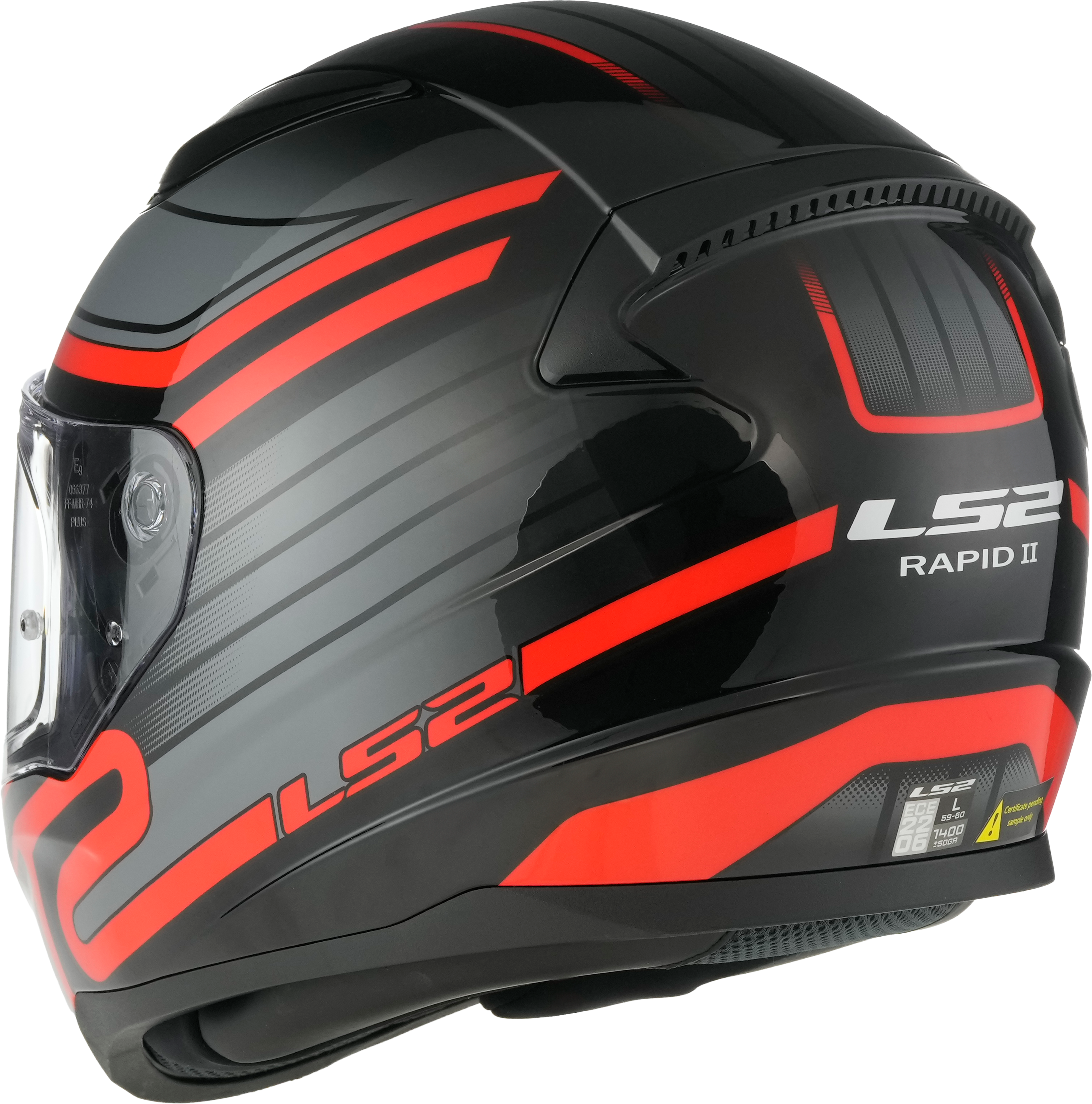 LS2 FF353 Rapid II Full Face Motorcycle Helmet - Circuit Black/Red