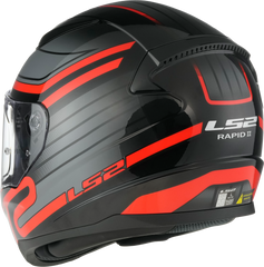 LS2 FF353 Rapid II Full Face Motorcycle Helmet - Circuit Black/Red