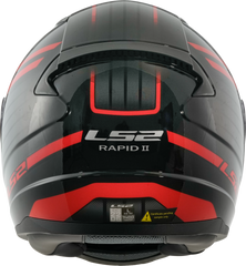 LS2 FF353 Rapid II Full Face Motorcycle Helmet - Circuit Black/Red