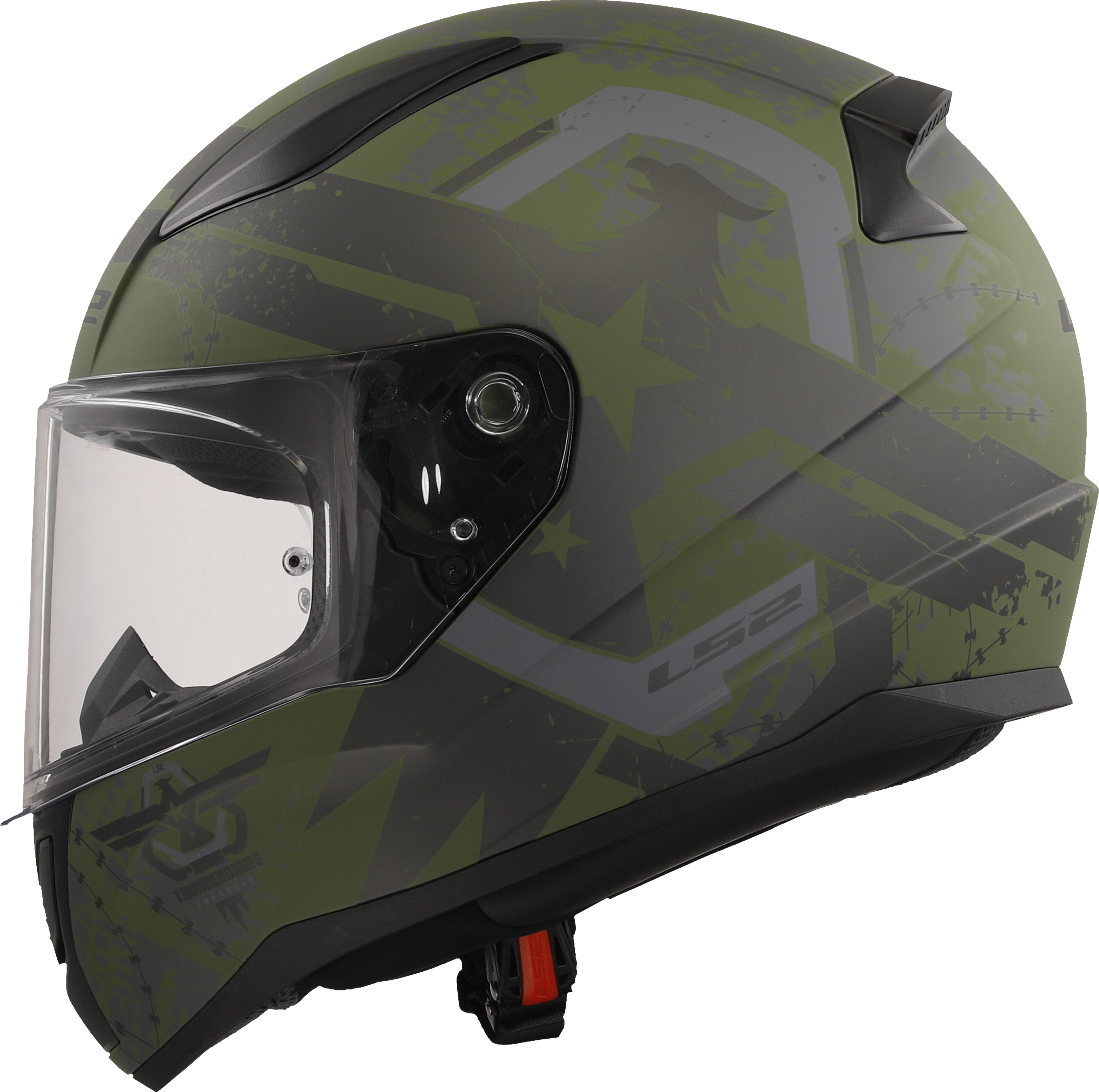 LS2 FF353 Rapid II Full Face Motorcycle Helmet - Thunder Birds Matt Military