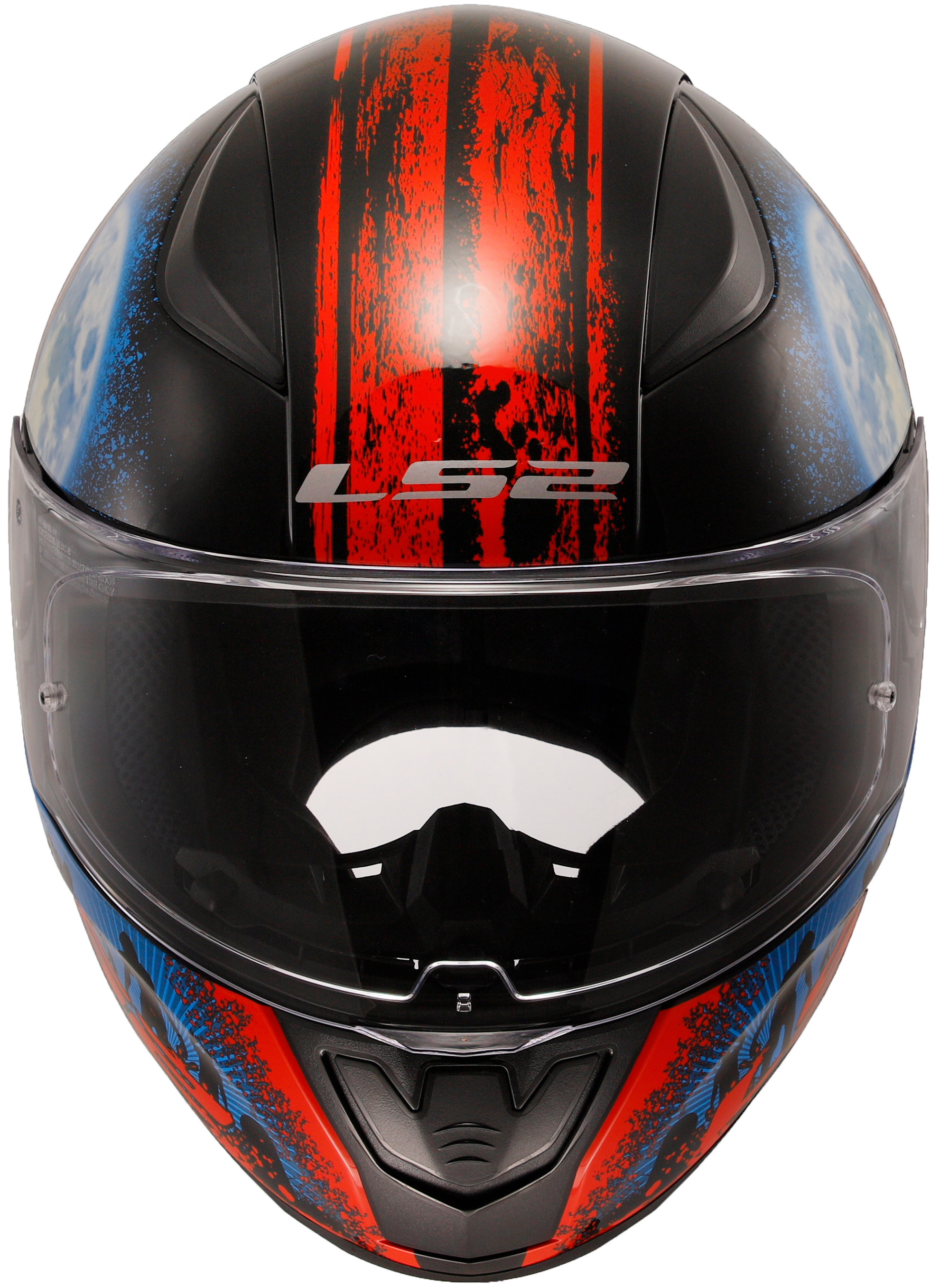 LS2 FF353 Rapid II Full Face Motorcycle Helmet - Zombie Black/Red