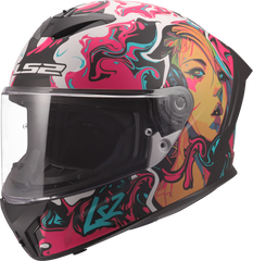LS2 FF820 Rapid III Full Face Motorcycle Helmet - Cyberg Purple/Cyan