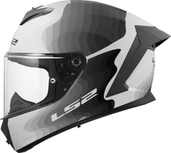 LS2 FF820 Rapid III Full Face Motorcycle Helmet - Flow White/Grey