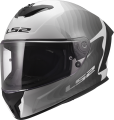 LS2 FF820 Rapid III Full Face Motorcycle Helmet - Flow White/Grey