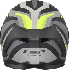 LS2 FF820 Rapid III Full Face Motorcycle Helmet - Hyper Black/H-V Yellow