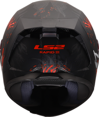 LS2 FF820 Rapid III Full Face Motorcycle Helmet - Kaiju II Black/Red/White