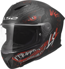 LS2 FF820 Rapid III Full Face Motorcycle Helmet - Kaiju II Black/Red/White