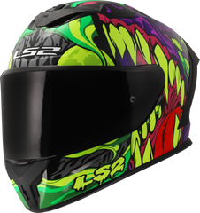 LS2 FF820 Rapid III Full Face Motorcycle Helmet - Lycant Purple/Green