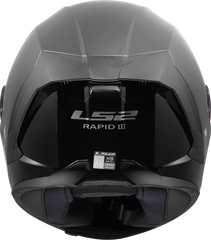 LS2 FF820 Rapid III Full Face Motorcycle Helmet - Solid Gloss Black