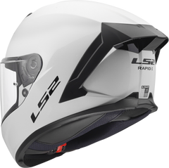 LS2 FF820 Rapid III Full Face Motorcycle Helmet - Solid Gloss White