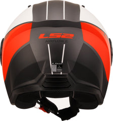 LS2 OF616 Airflow II Open Face Motorcycle Helmet - Cover Matt White/Red