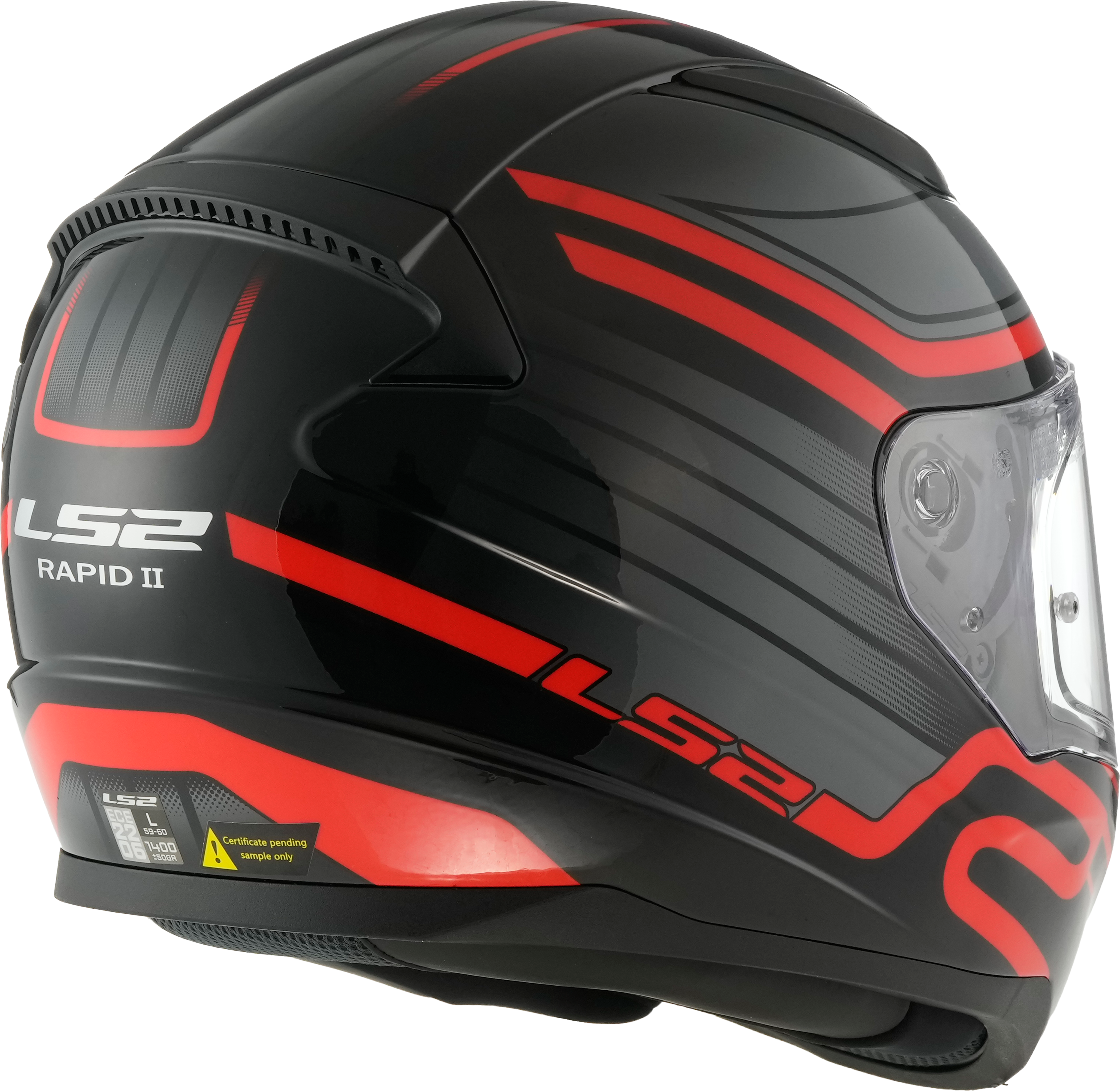 LS2 FF353 Rapid II Full Face Motorcycle Helmet - Circuit Black/Red