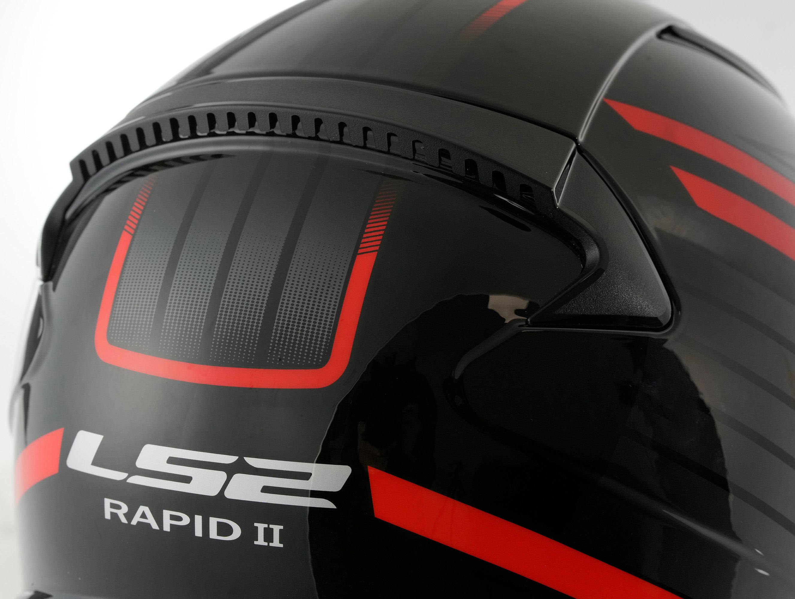 LS2 FF353 Rapid II Full Face Motorcycle Helmet - Circuit Black/Red