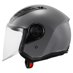 LS2 OF616 Airflow II Open Face Motorcycle Helmet - Solid Nardo Grey