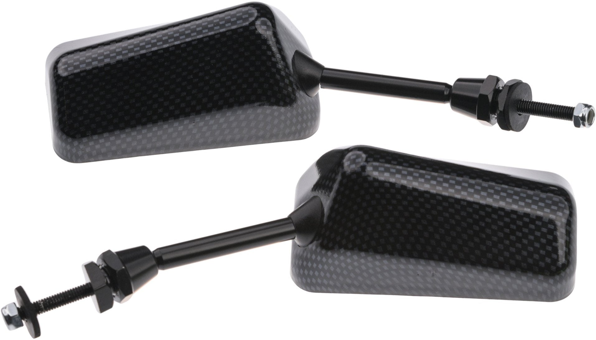 Bike It Short Carbon Look Universal F1 Mirrors