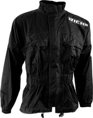 Richa Rain Warrior Waterproof Motorcycle Over Jacket - Black