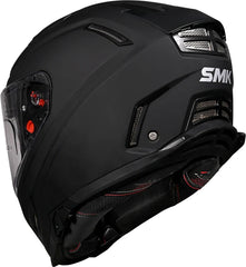 SMK Agnar Full Face Motorcycle Helmet - Matt Black