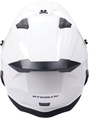 Stealth Fighter Full & Open Face Motorcycle Helmet - Gloss White
