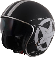 Stealth Open Face Motorcycle Helmet - Star Rider