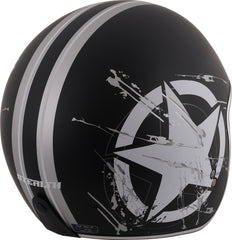 Stealth Open Face Motorcycle Helmet - Star Rider