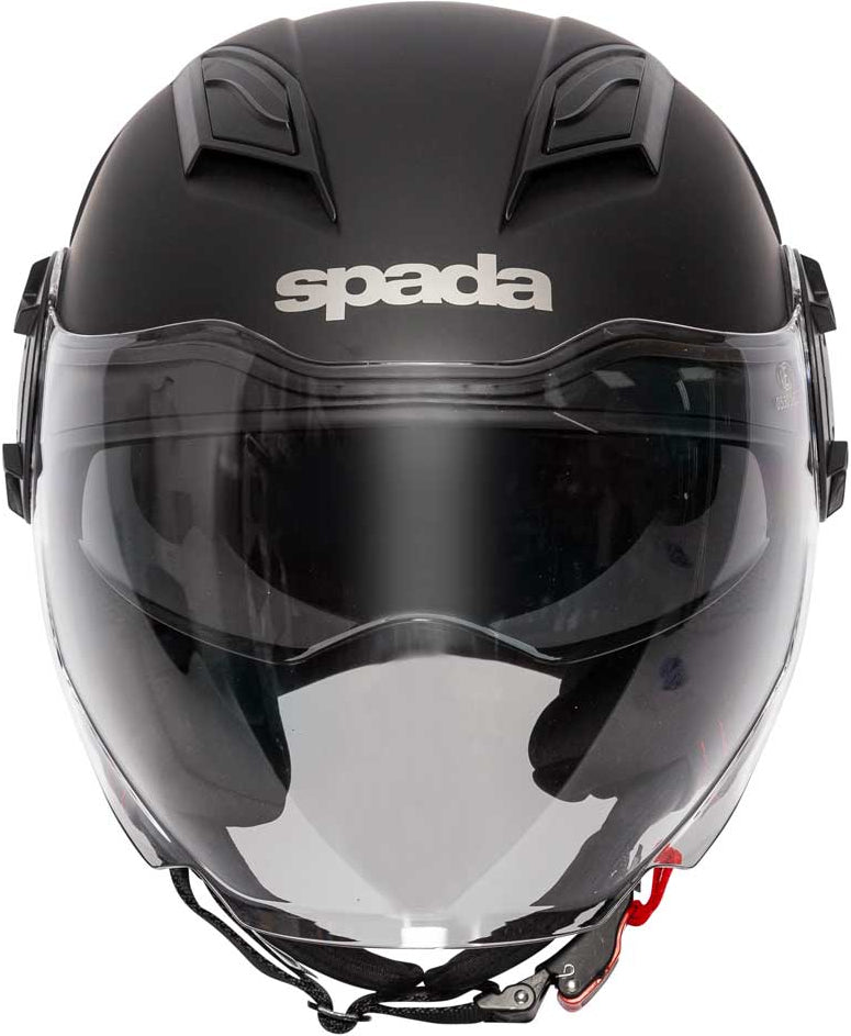 Spada Lycan 06 Open Face Motorcycle Helmet - Matt Black