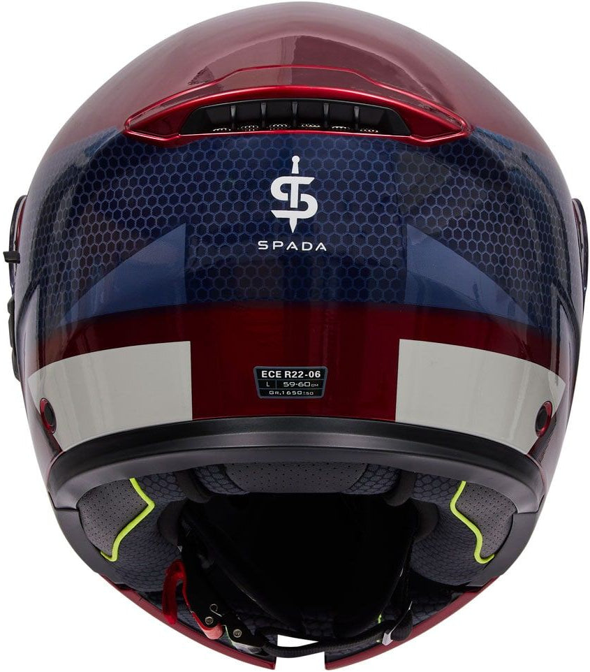 Spada Orion 2 Flip Up Motorcycle Helmet - Allure Red/Blue