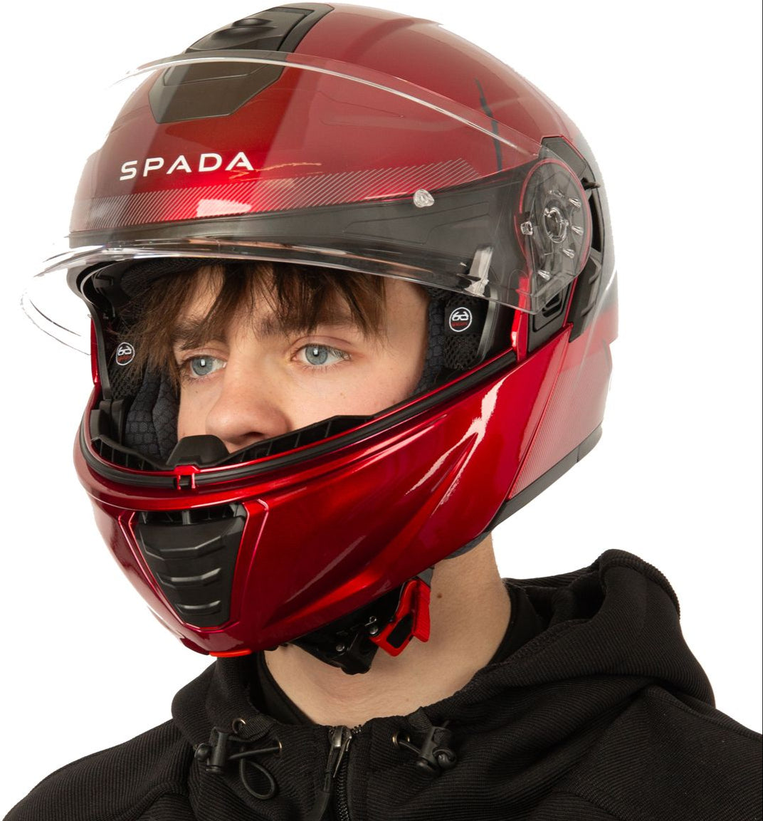 Spada Orion 2 Flip Up Motorcycle Helmet - Allure Red/Blue