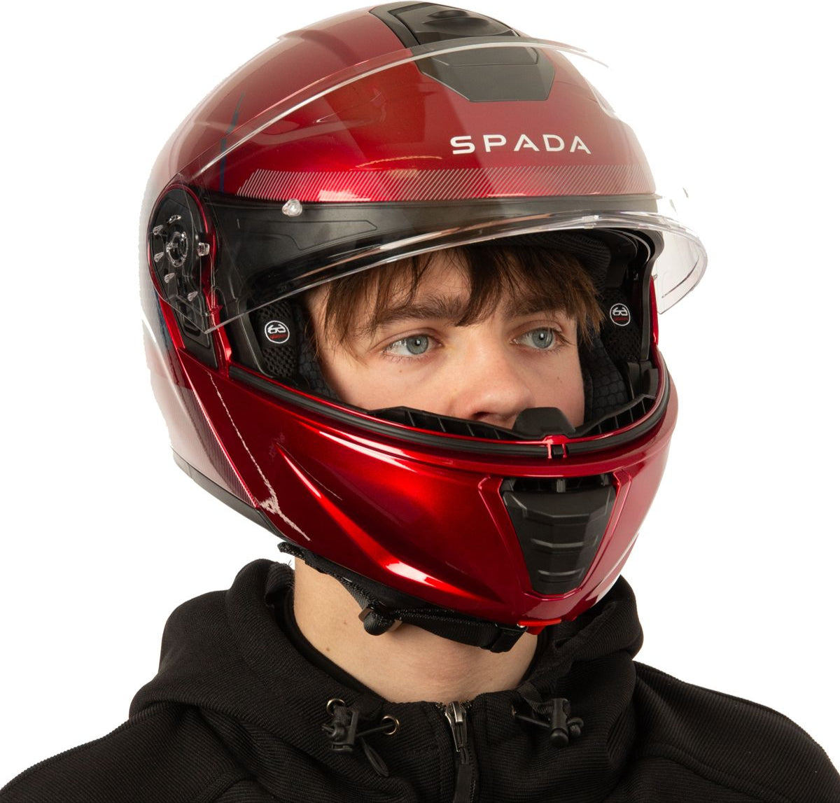 Spada Orion 2 Flip Up Motorcycle Helmet - Allure Red/Blue