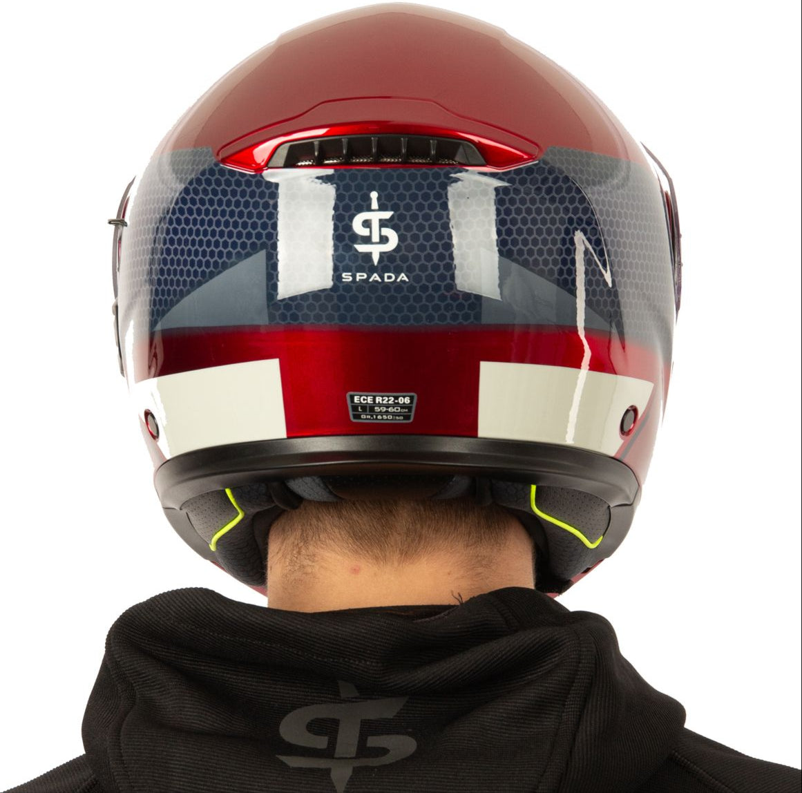 Spada Orion 2 Flip Up Motorcycle Helmet - Allure Red/Blue