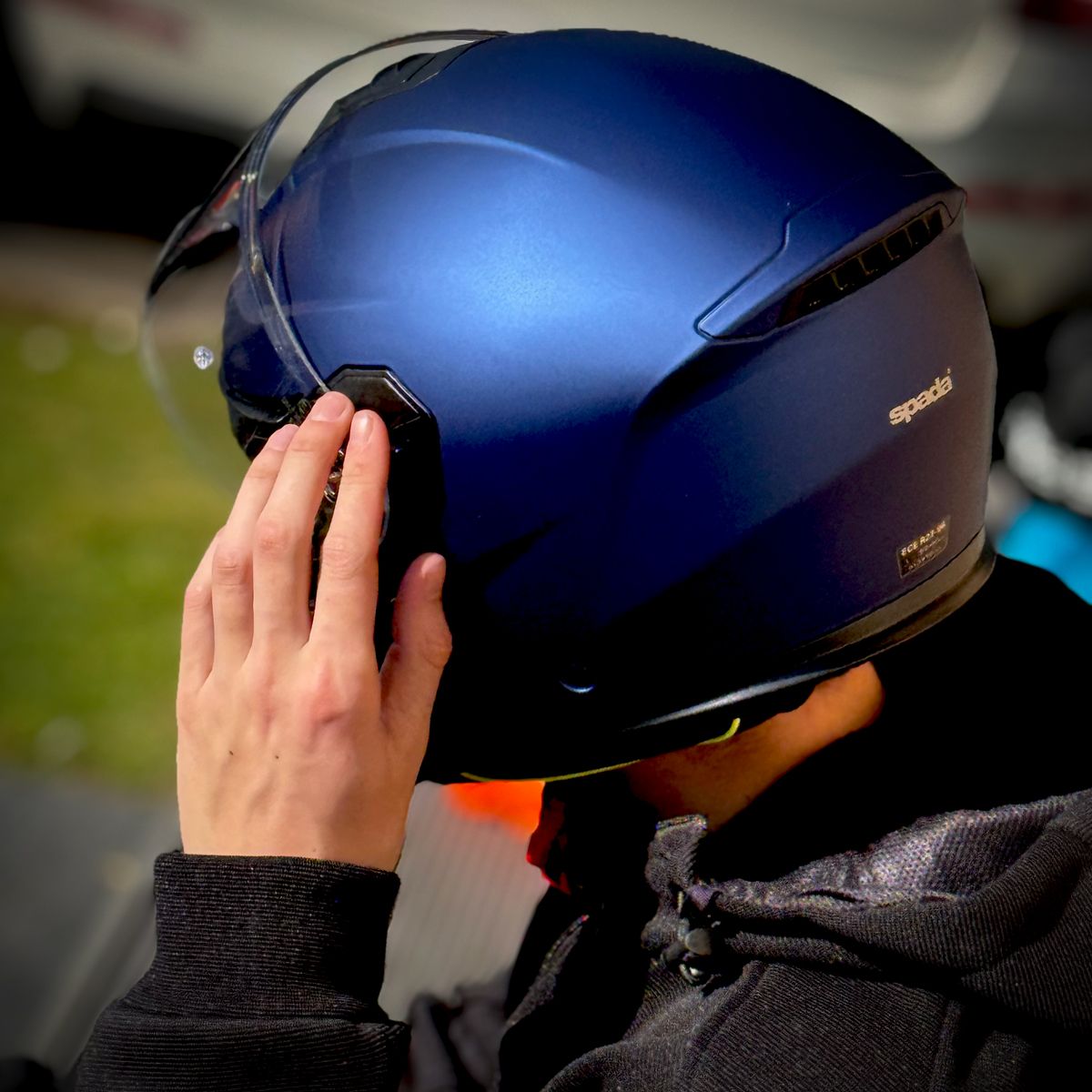 Spada Orion 2 Flip Up Motorcycle Helmet - Matt Blue