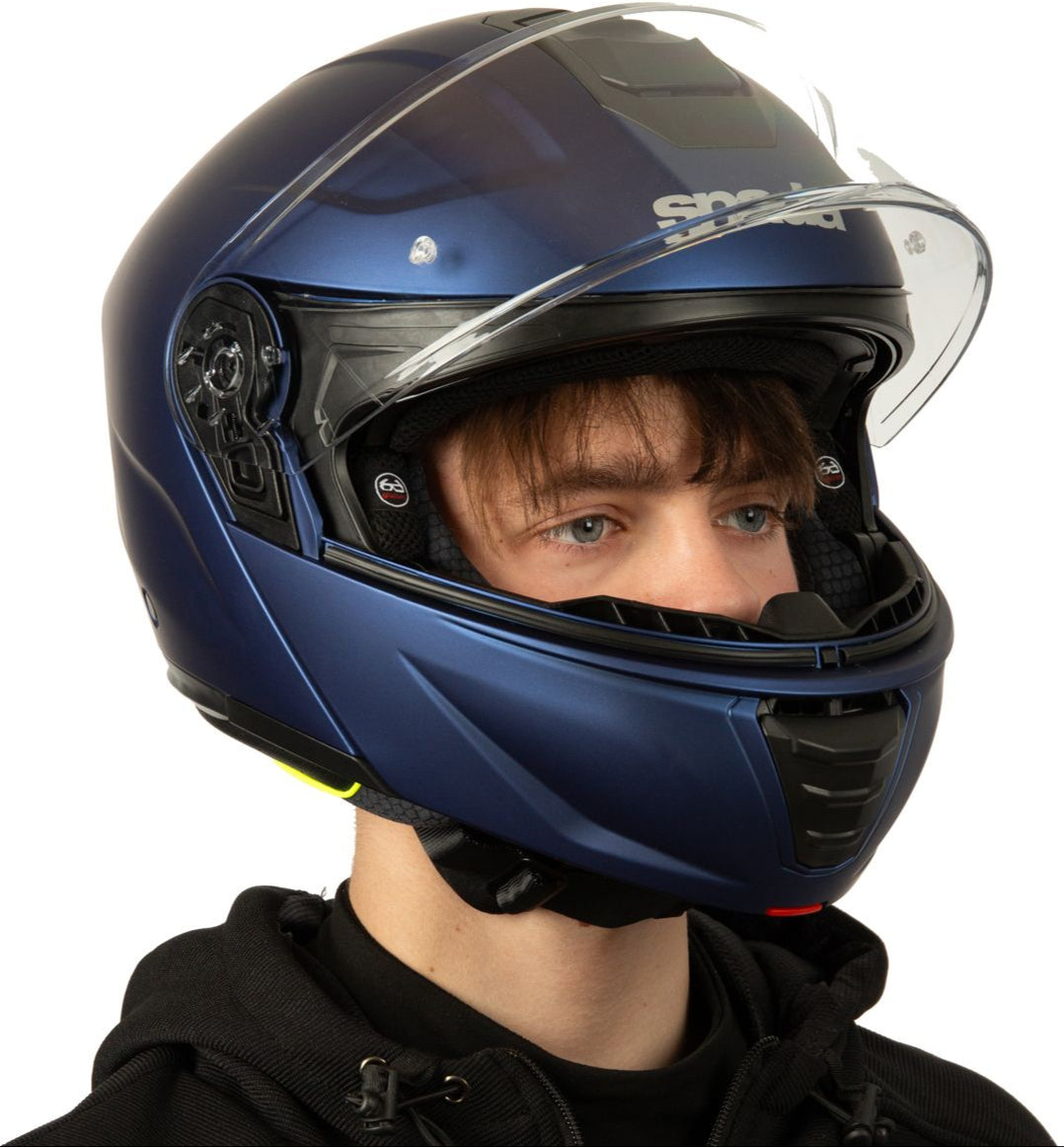 Spada Orion 2 Flip Up Motorcycle Helmet - Matt Blue