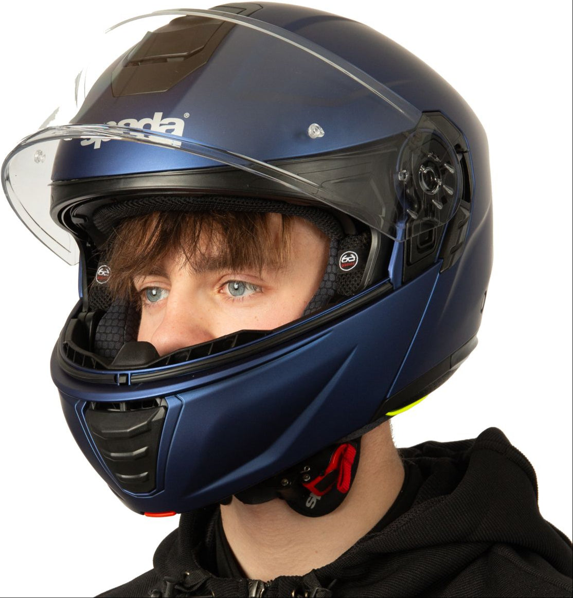 Spada Orion 2 Flip Up Motorcycle Helmet - Matt Blue