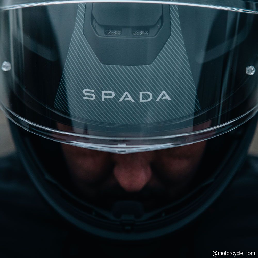 Spada Orion 2 Element Flip Up Motorcycle Helmet - Black/Grey/Red/Blue