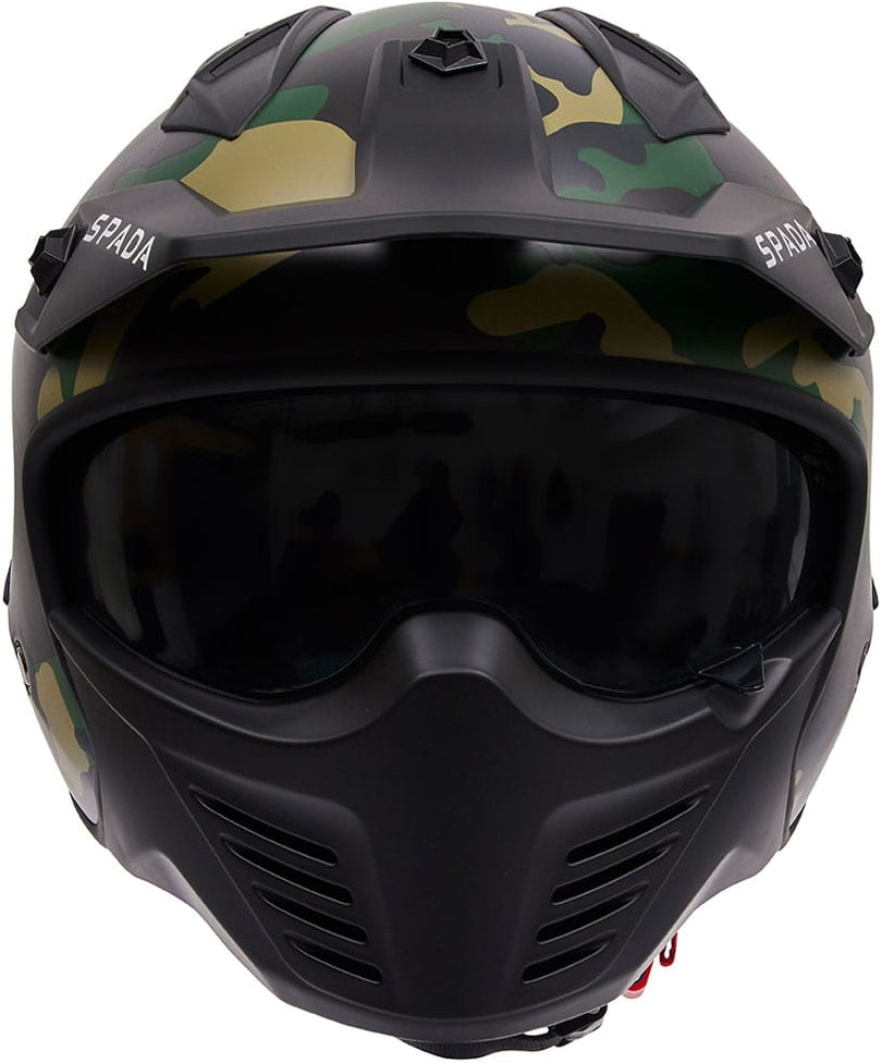 Spada Storm 06 Open Face Motorcycle Helmet - Camo