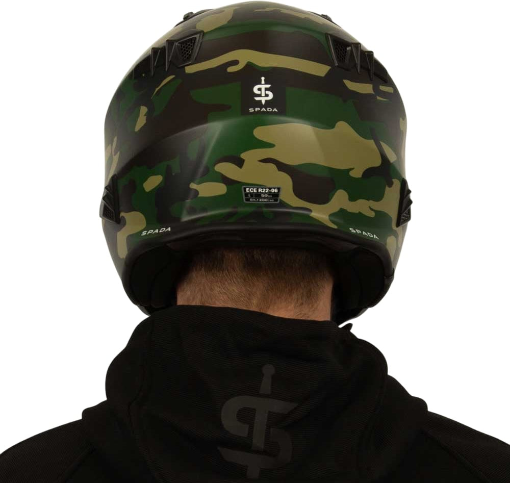 Spada Storm 06 Open Face Motorcycle Helmet - Camo