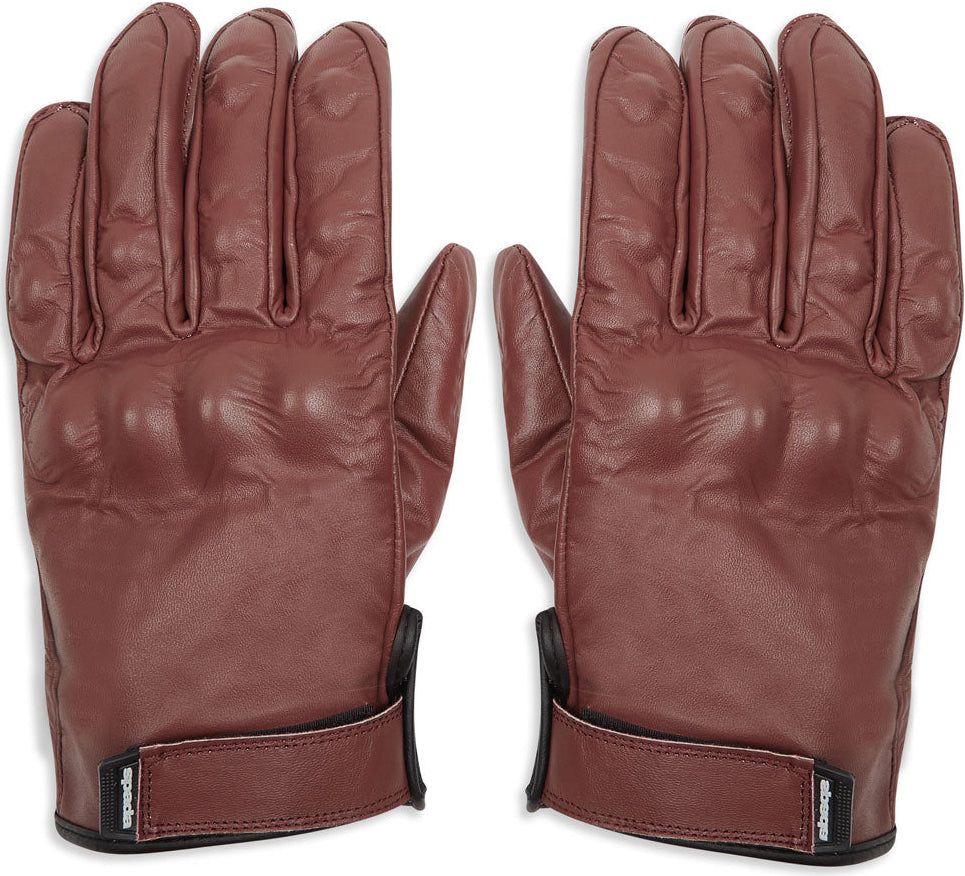 Spada Wyatt CE Motorcycle Gloves - Oxblood